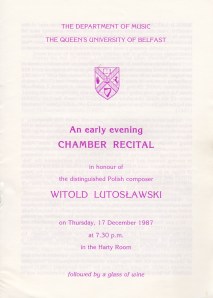 WL concert programme 17.12.87